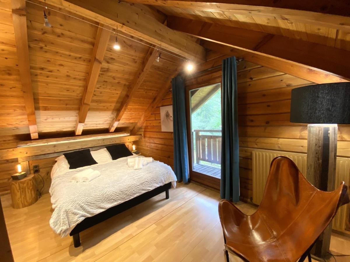 Le Renard Chalet En Bois ลาแบรส ภายนอก รูปภาพ