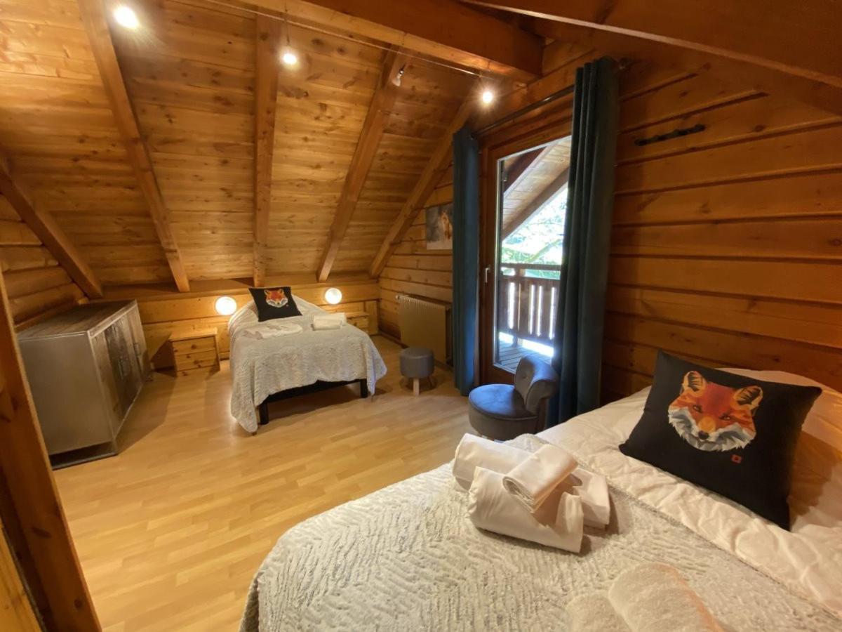Le Renard Chalet En Bois ลาแบรส ภายนอก รูปภาพ